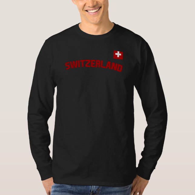 T-shirt Suisse Drapeau Suisse Pride International Pays (Devant)