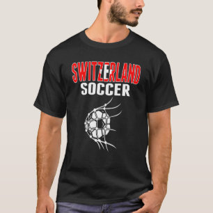 T-shirt Suisse Football Ball In Net Swiss Football Sup