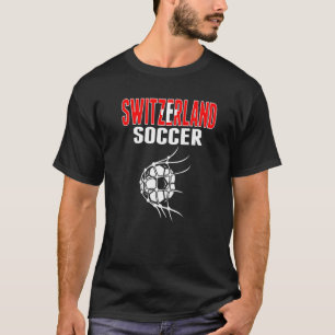 T-shirt Suisse Football Ball In Net Swiss Football Sup