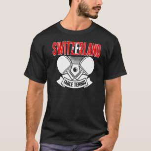 T-shirt Suisse Ping Pong Swiss Table Tennis Support