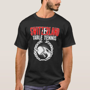 T-shirt Suisse Tennis De Table Swiss Ping Pong Suppo