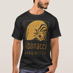 T-shirt Suite de Fibonacci & Nombre d'Or Nature Nautilus