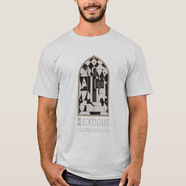 T-shirt Suivez la Loi chrétienne de Dieu (Devant)