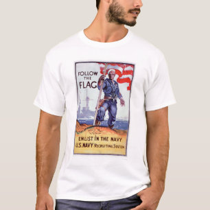 T-shirt Suivez le drapeau - enrôlez la marine (US02290A)