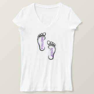T-SHIRT SUIVEZ LES EMPREINTES TEE - SHIRTS JÉSUS