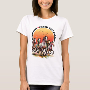T-shirt Suivez Vos Rêves Femmes Blanc