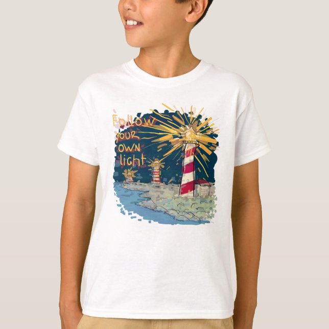 T-shirt Suivez votre propre lumière (Devant)