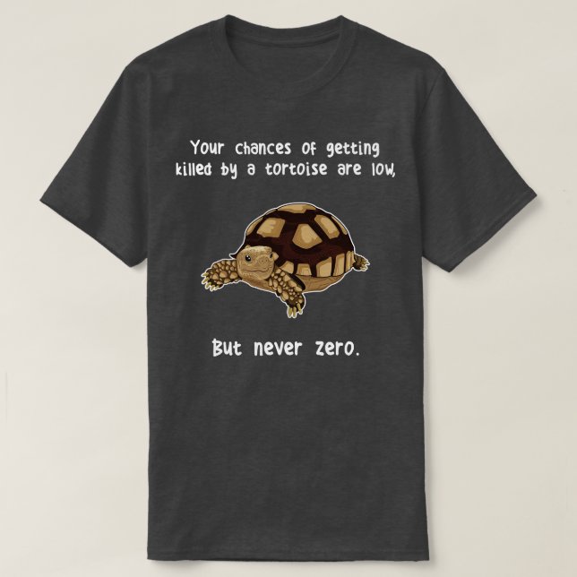 T-shirt Sulcata Tortoise Jamais Zéro (Design devant)