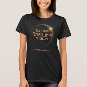 T-shirt Sullivan Pennsylvania PA Total Solaire Eclipse Avr