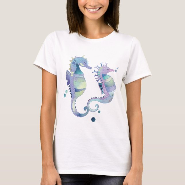 T-shirt Summer Beach Sea Horses (Devant)