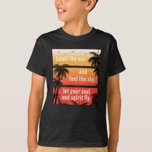 T-shirt Summer Beach Vacances Surf Cool Mer Soleil Drôle C