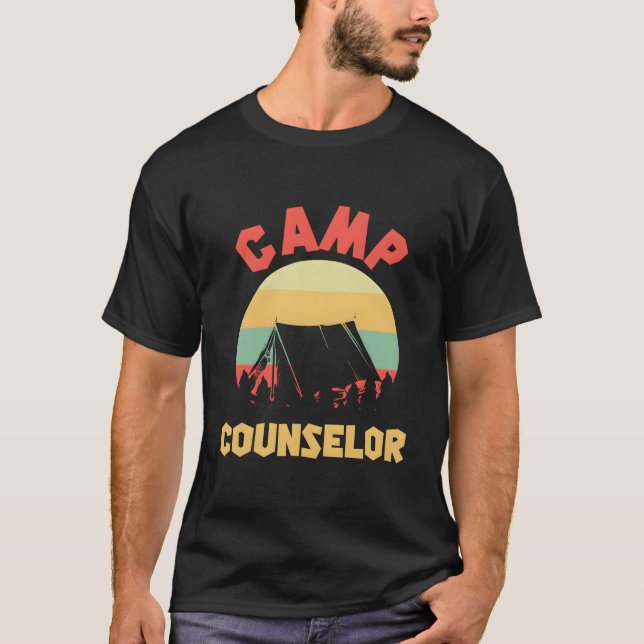 T-shirt Summer Camp Counselor Director Camper (Devant)