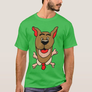 T-shirt Summer Chien famille rétro