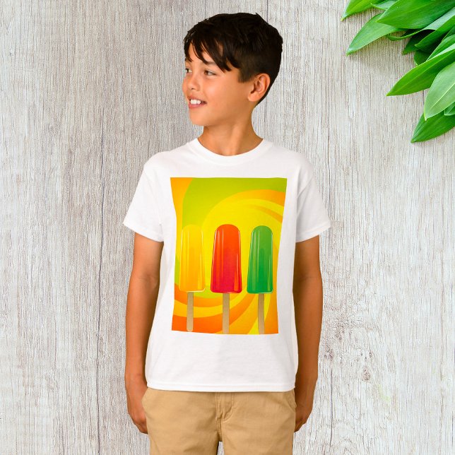 T-shirt Summer Ice Pops Trio Bright Popsicles (Créateur téléchargé)