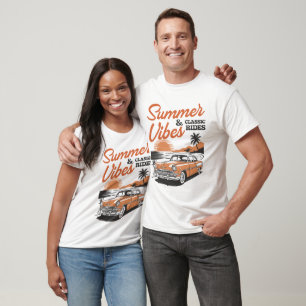 T-shirt Summer Vibes Classic Rides Beach