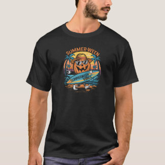 T-shirt Summerween Vibes Tee Raglan Baseball Tee