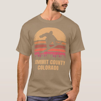 T-shirt Summit Comté Colorado Snowboard Vintage CO 80