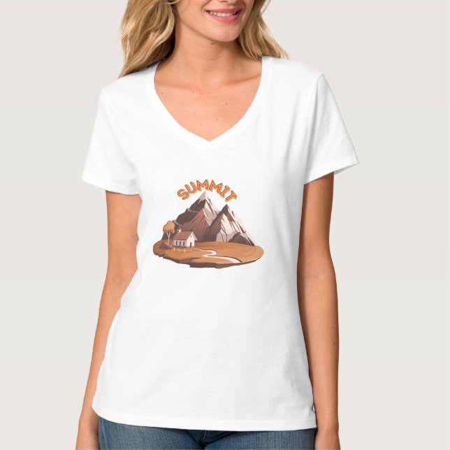T-shirt ​Summit Mountain Adventure Nature Lover Graphic T- (Devant)