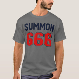 T-shirt Summon 666 Jersey Satanist Devil Worshipper 666