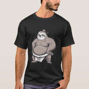 T-shirt Sumo Wresting Sloth Martial Arts Drôle Pour Les En