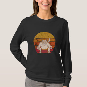 T-shirt Sumo Wrestler Chat Vintage Sumo Lutte japonaise