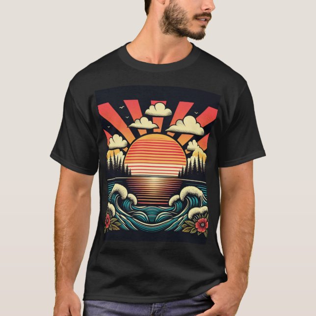 T-shirt Sun et Cloud (Devant)