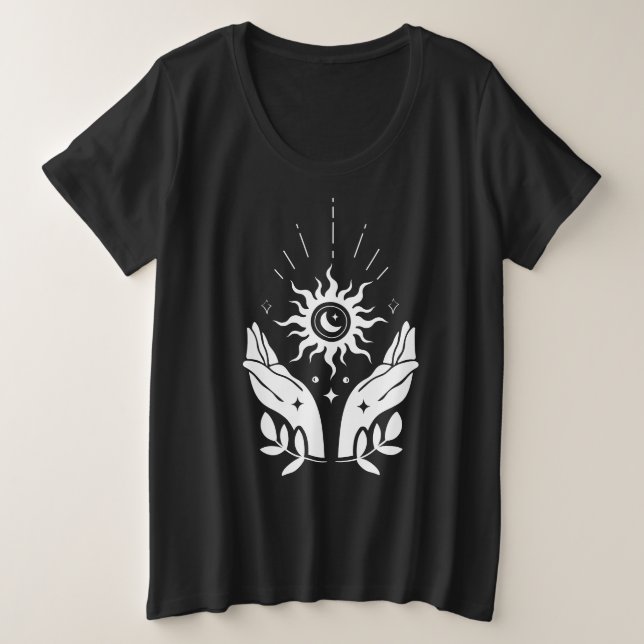 T-shirt Sun et Moon Vibes Open Hands (Design devant)