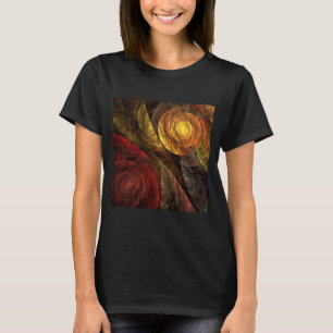 T-shirt Sun Flower Floral Moderne Art Motif Abstrait