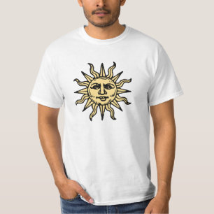 T-shirt Sun font face
