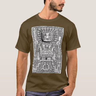 T-shirt Sun gate Sun God Viracocha Pre Columbie