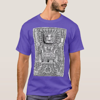 T-shirt Sun gate Sun God Viracocha Pre Columbie 1