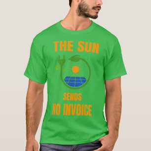 T-shirt Sun n'envoie aucune facture d'énergie solaire phot