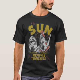 T-shirt Sun Records Rockabilly Coq Raglan
