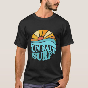 T-shirt Sun Salt Surf Retro Beach Sunset