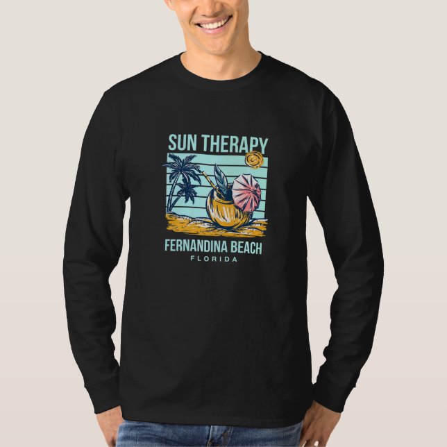 T-shirt Sun Therapy Fernandina Beach Summer Florida Tropic (Devant)