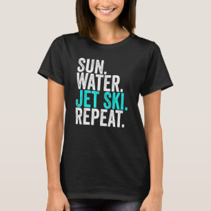 T-shirt Sun Water Jet ski Répéter Jet Vintage Ski 1