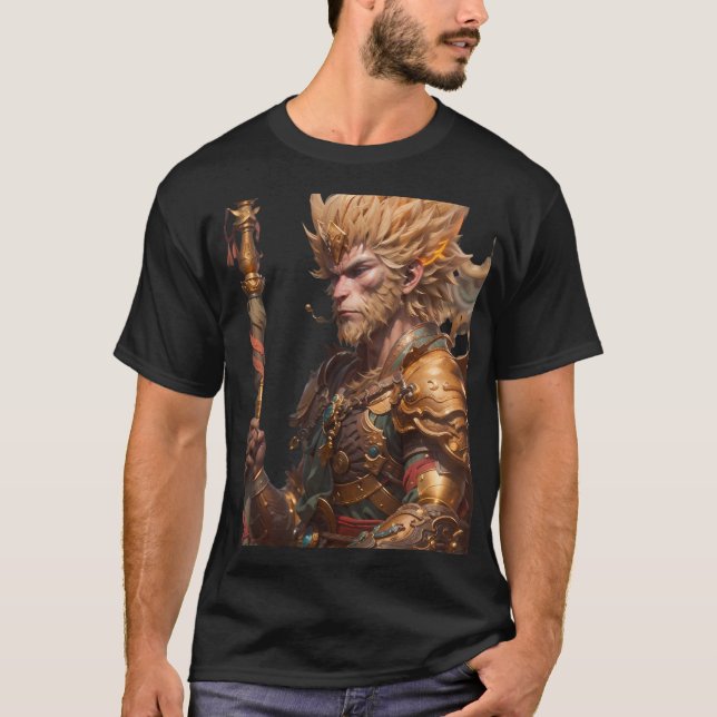 T-shirt Sun Wukong dans l'armure de bataille (Devant)