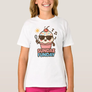 T-shirt Sundae Funday Crème glacée Chemise mignonne Desser