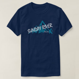 T-shirt Sunday River Maine Montagnes