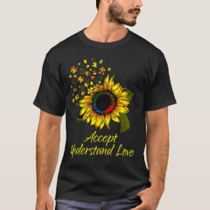 T-shirt Sunflower Accept Understand Love Autism Awareness