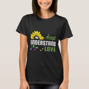T-shirt Sunflower Accepter Comprendre l'amour Autiste Prix