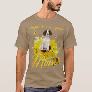 T-shirt Sunflower Anglais Springer espagnol maman Amoureux