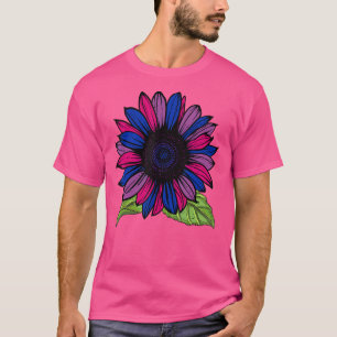 T-shirt Sunflower Bisexualité Drapeau Bisexuel Lgbt Pride 