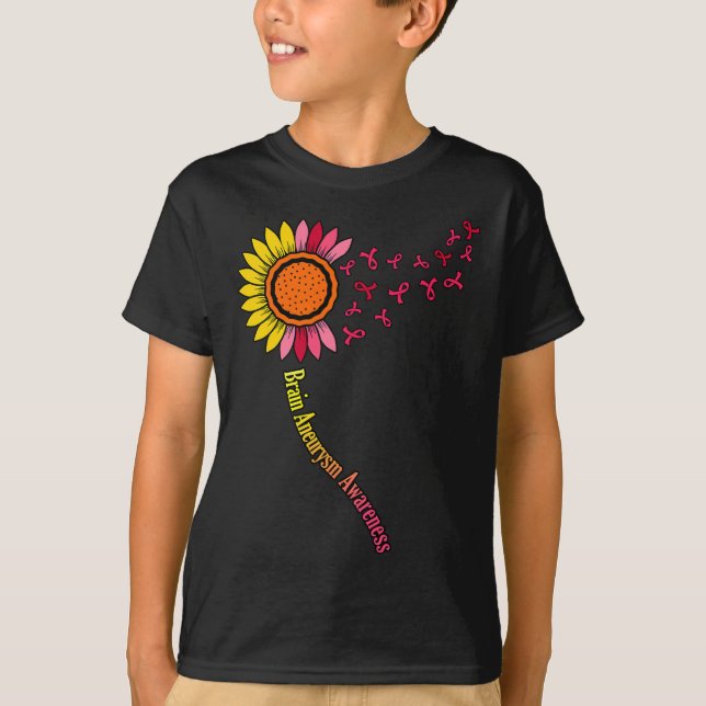 T-shirt Sunflower Cerveau Aneurysme Mois de sensibilisatio (Devant)