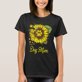T-shirt Sunflower Chien Paw Cool Pour Hommes Femmes Enfant