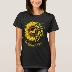 T-shirt Sunflower Dachshund Maman Amoureux des chiens