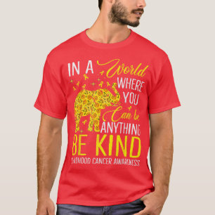 T-shirt Sunflower Elephant Be Kind Children Cancer Award