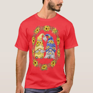 T-shirt Sunflower Gnome Shows Heart & Love For Gardener Au