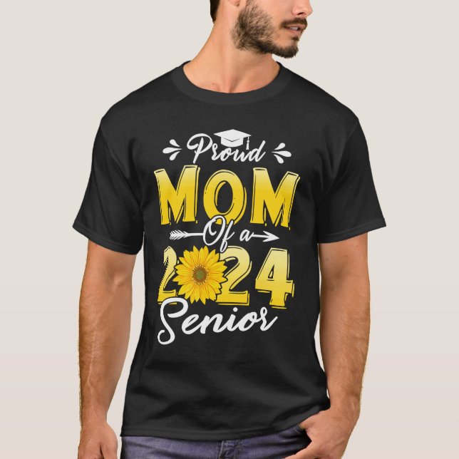 T-shirt Sunflower Graduation Fière Maman d'un G senior 202 (Devant)