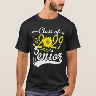 T-shirt Sunflower Graduation Senior Class of 2029 29 Drôle